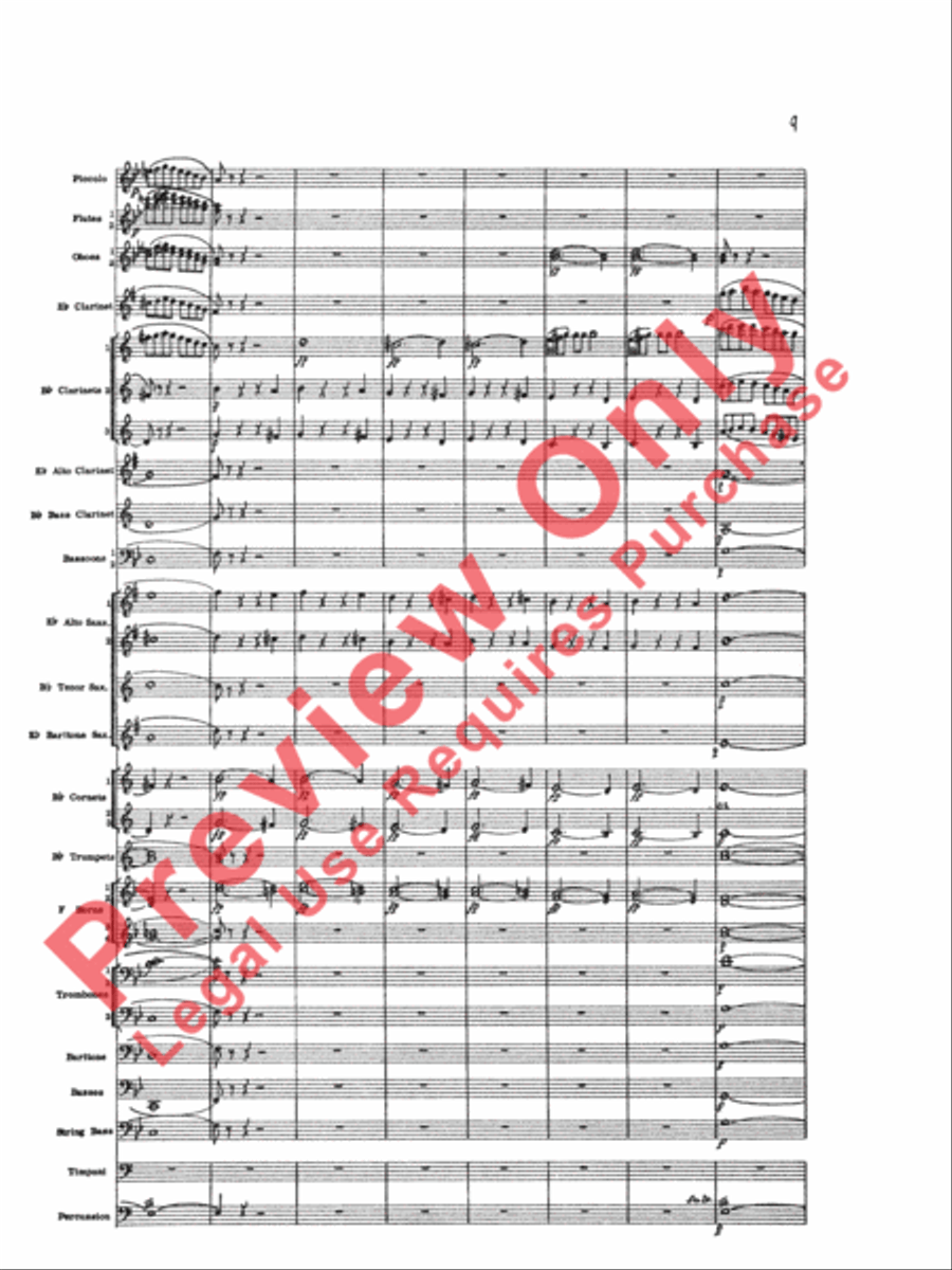 Marriage of Figaro Overture Concert Band scores gallery preview page 12
