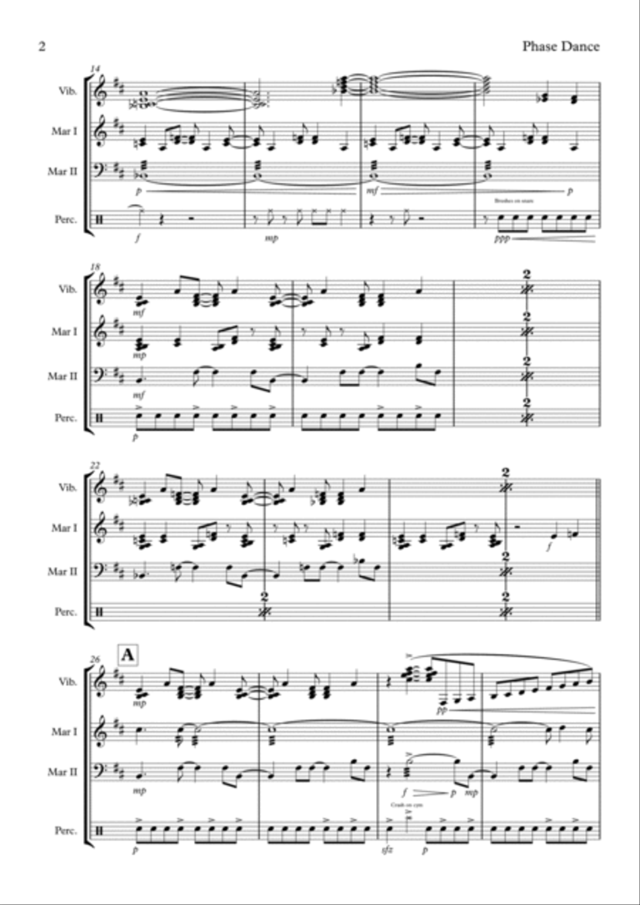 Phase Dance Percussion Ensemble scores gallery preview page 2