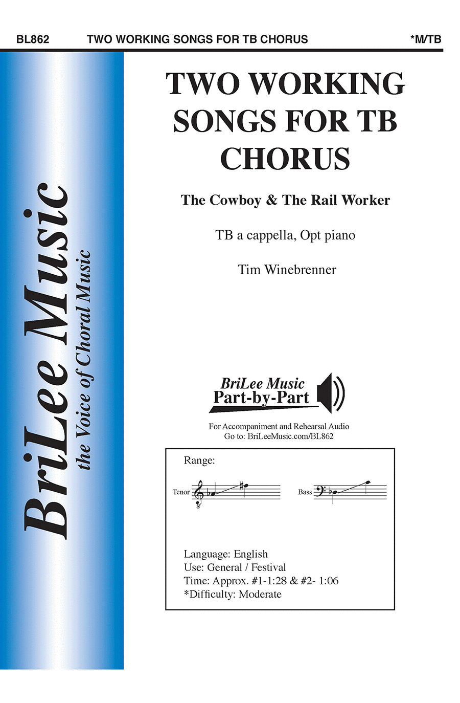 Two Working Songs for TB Chorus TB scores gallery preview page 1