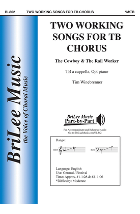 Book cover for Two Working Songs for TB Chorus