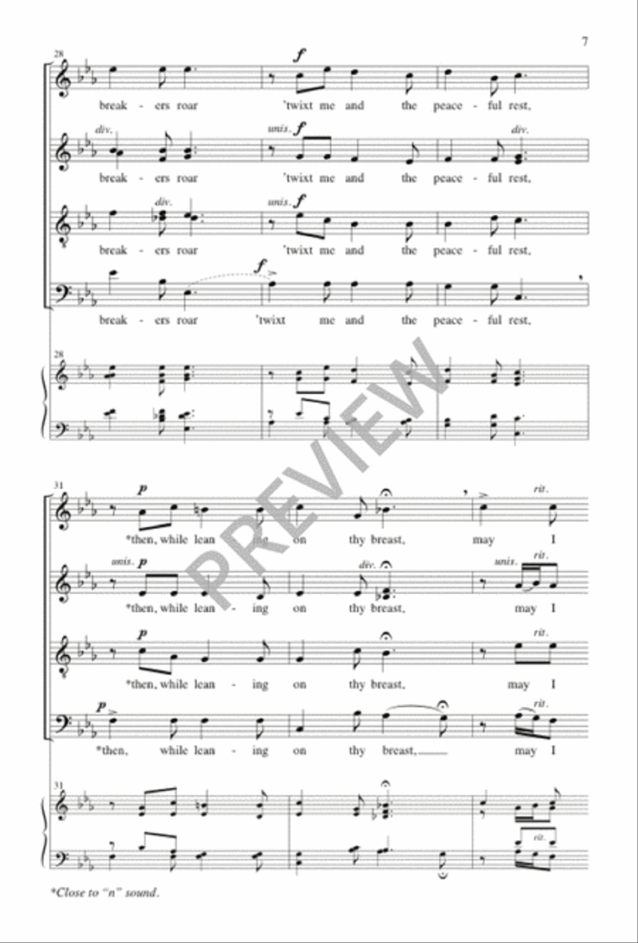 Jesus, Savior, Pilot Me 4-Part scores gallery preview page 8