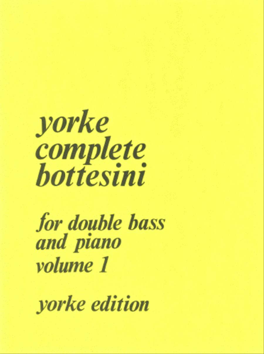 Complete Bottesini Vol. 1 Double Bass scores gallery preview page 1
