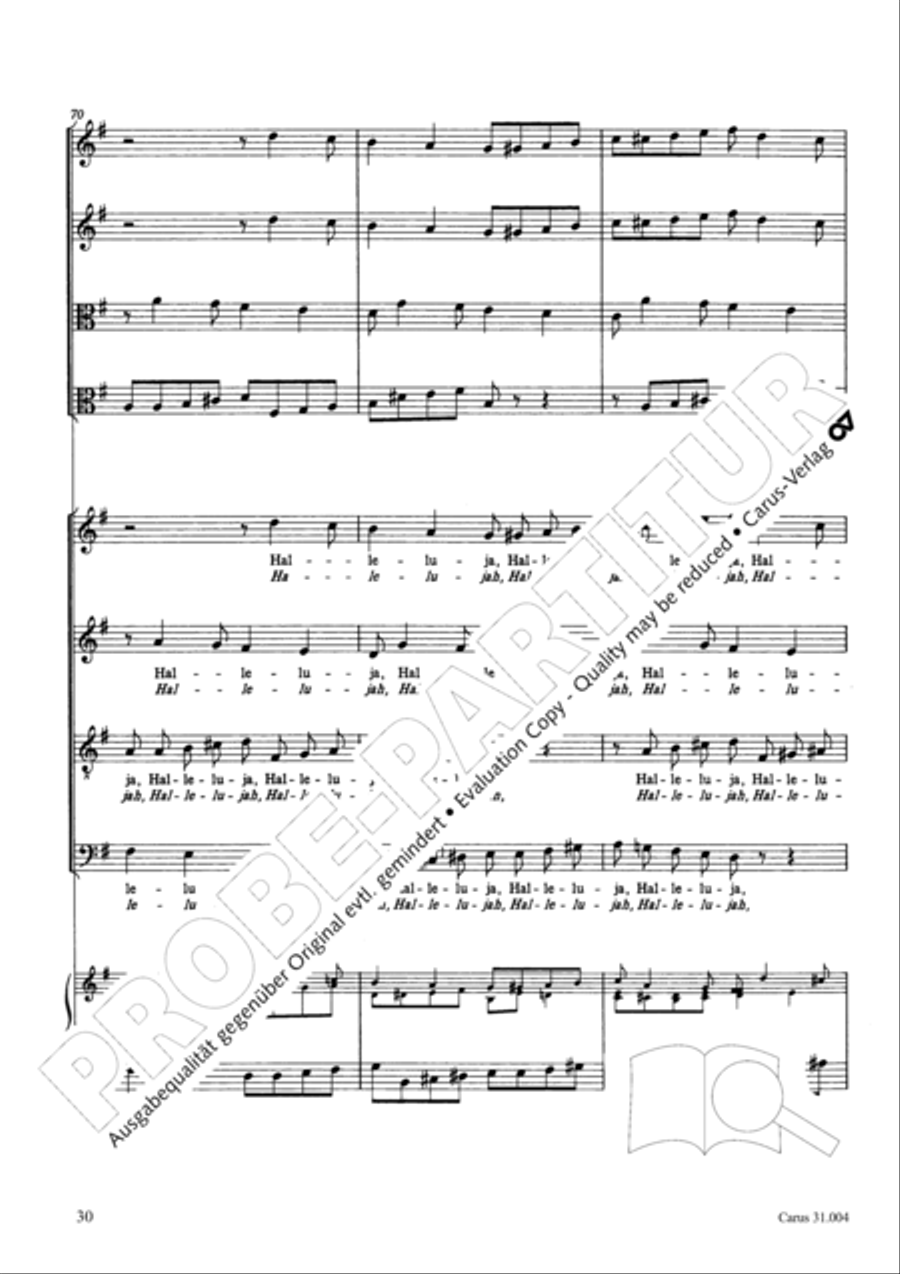 Christ lay in death's cold prison (Christ lag in Todesbanden) 4-Part scores gallery preview page 31