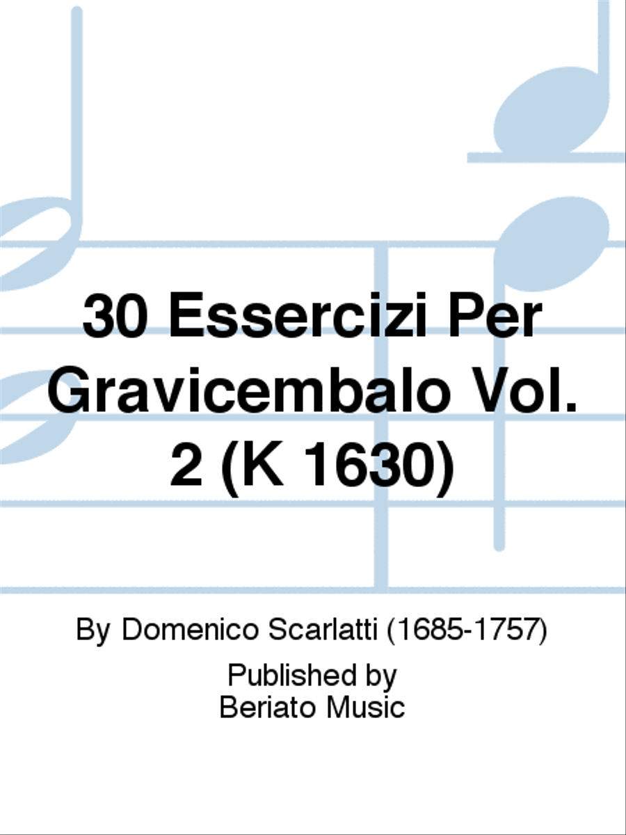 30 Essercizi Per Gravicembalo Vol. 2 (K 16-30) Harpsichord scores gallery preview page 1