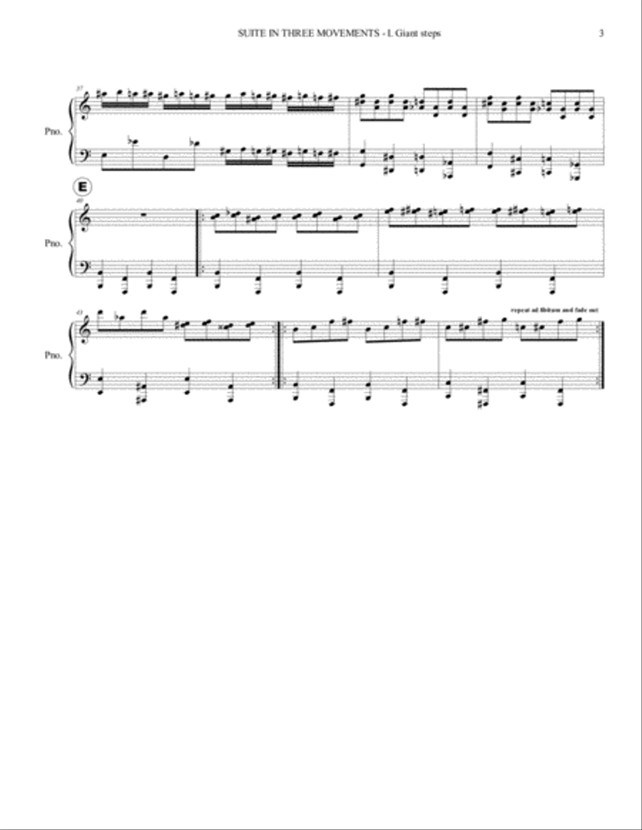 Suite in three movements - for Piano Solo image number null