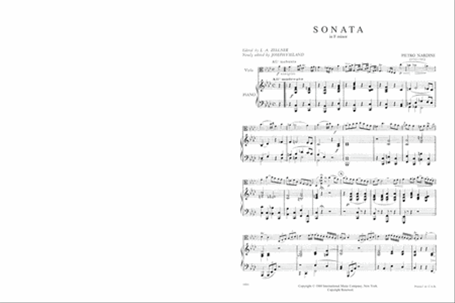 Sonata In F Minor