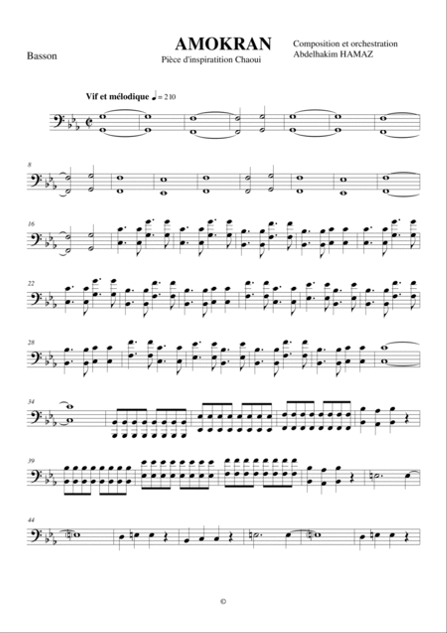 Danse amokrane pout orchestre Full Orchestra scores gallery preview page 5