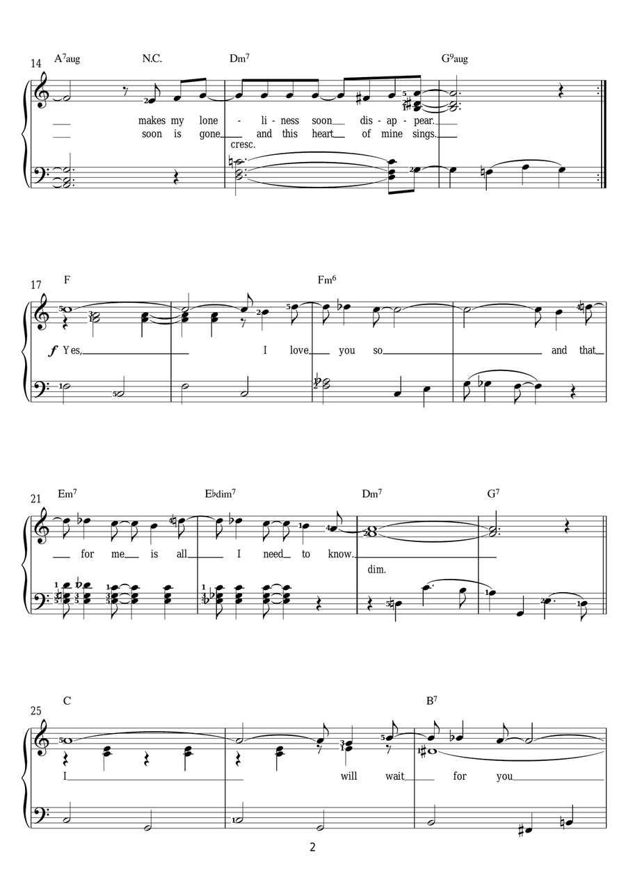Meditation (Meditacao) Meditation (Meditacao) Voice scores gallery preview page 2