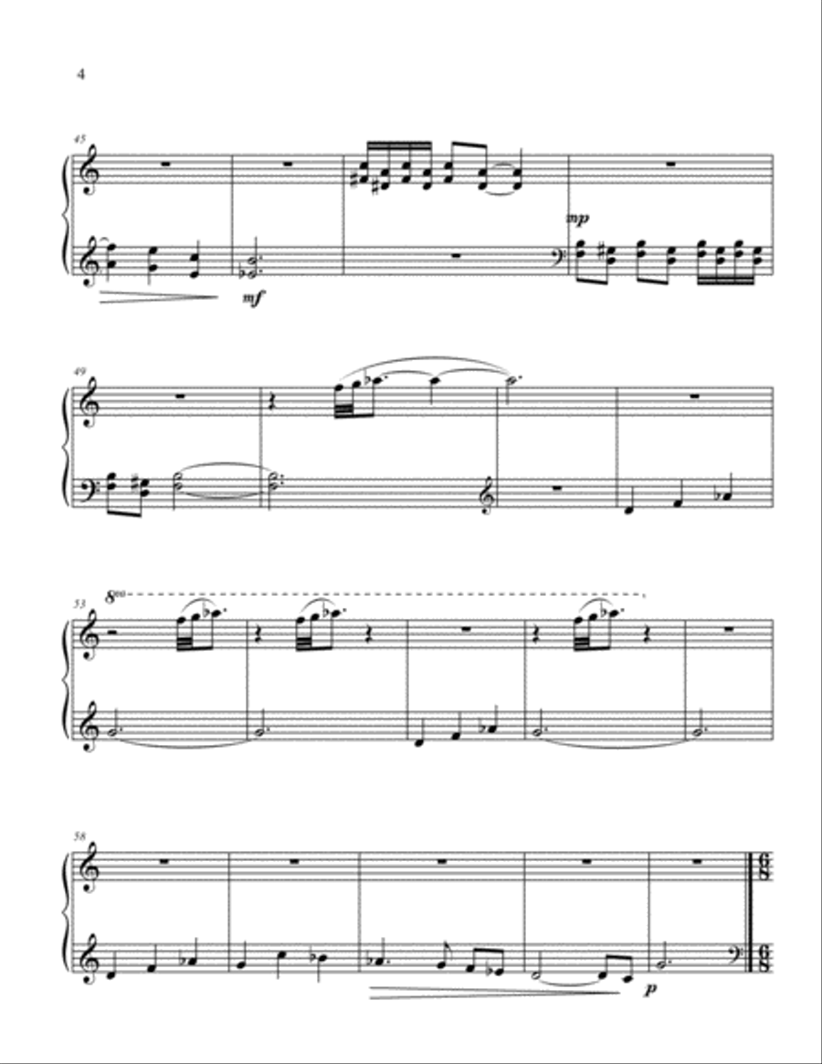 Upon Adopting Teenaged Felines Piano Solo scores gallery preview page 4