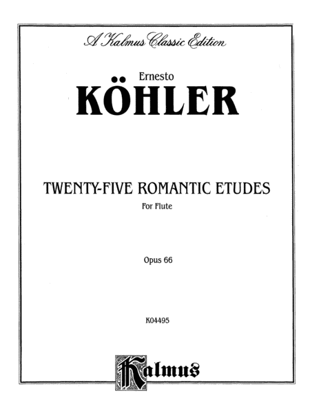 Twenty-five Romantic Etudes, Op. 66