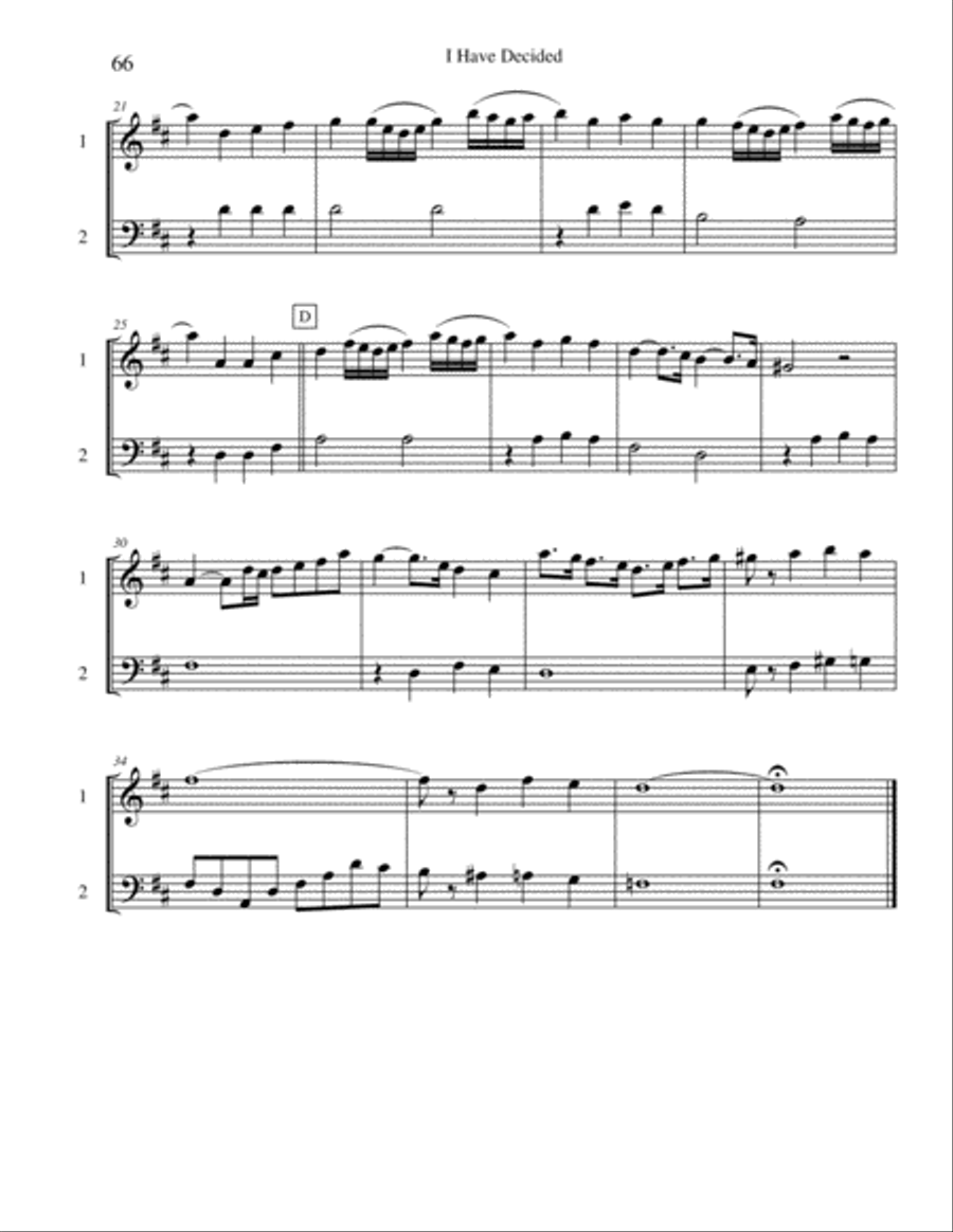 Ten Selected Hymns for the Performing Duet, Vol. 4 - violin and cello String Duet scores gallery preview page 6