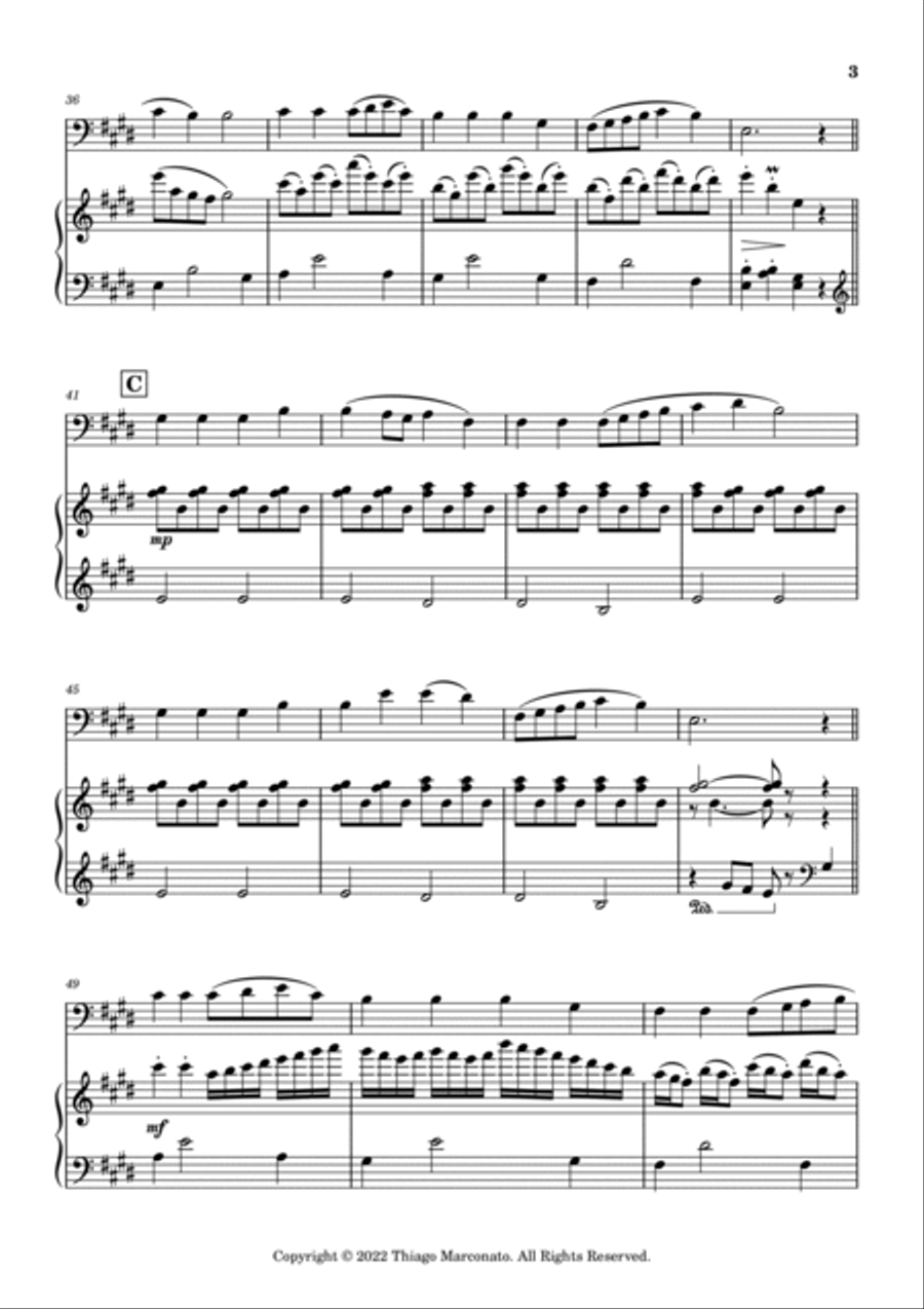 Always Cheerful Double Bass scores gallery preview page 3