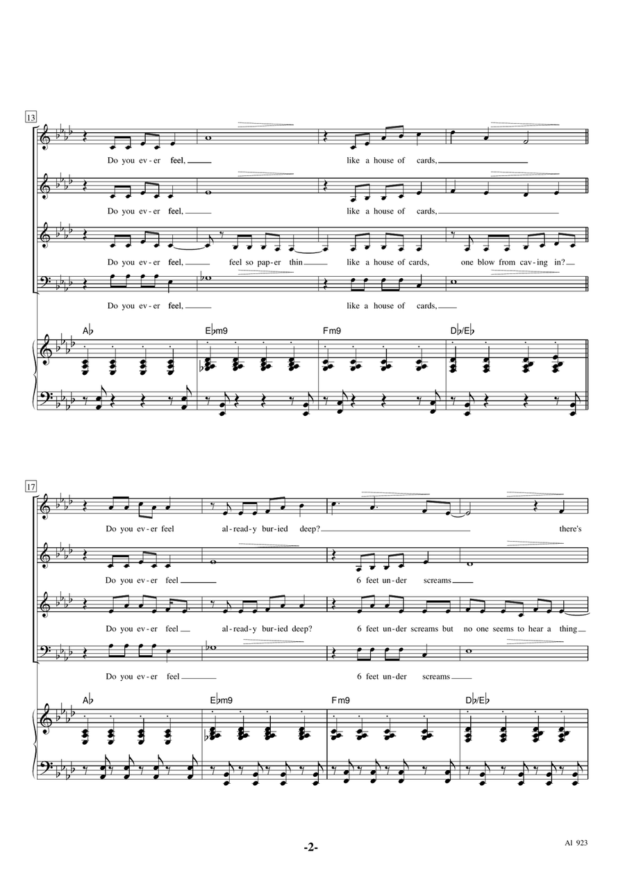 Firework Choir scores gallery preview page 2