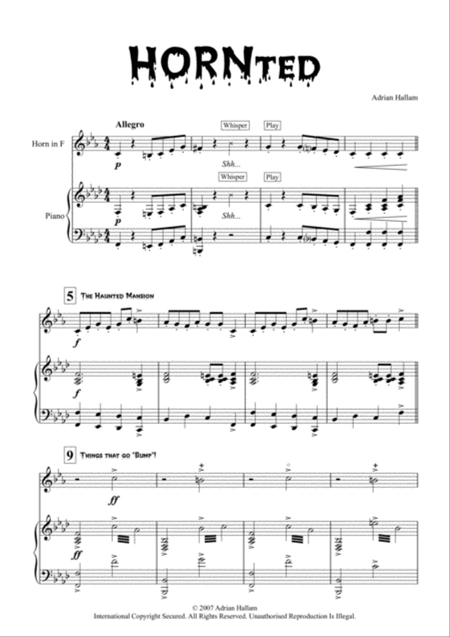 Hornted Horn scores gallery preview page 3