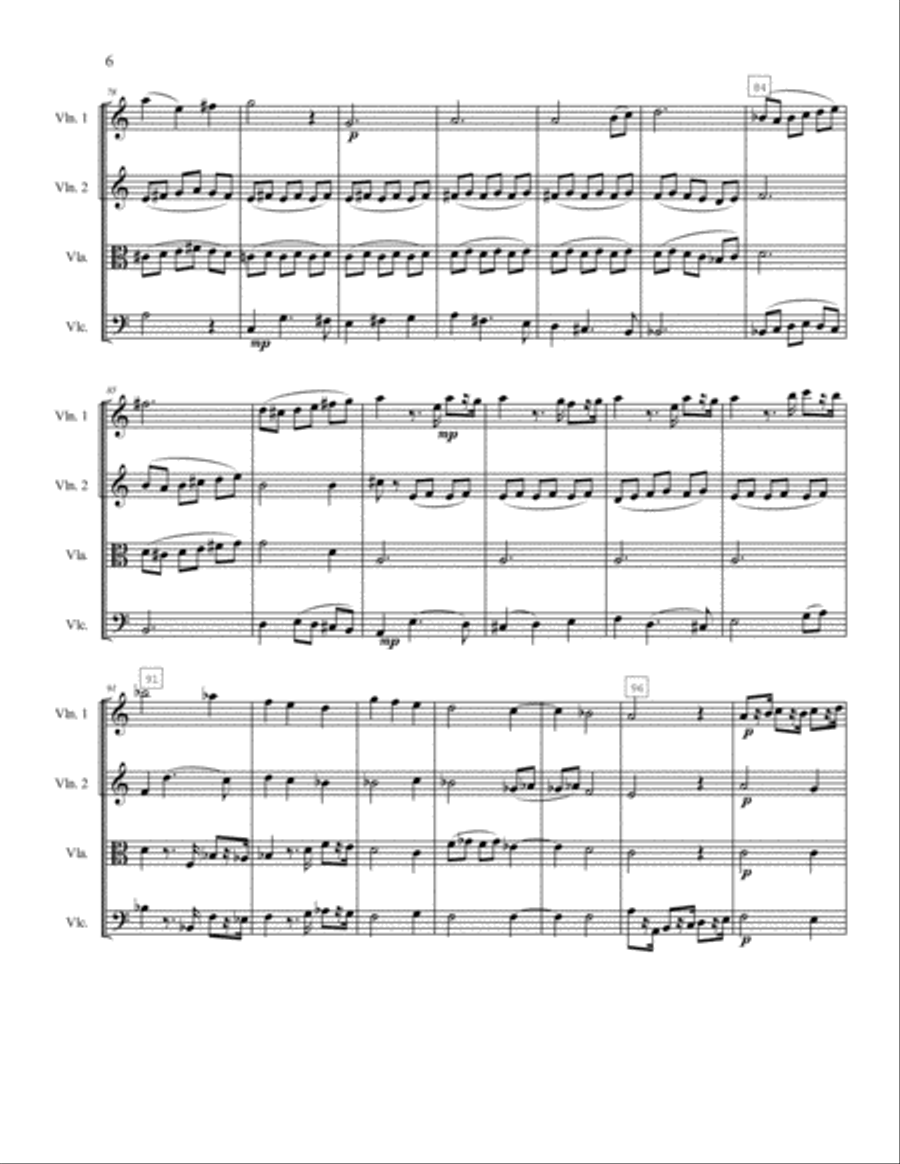 String Quartet No. I String Quartet scores gallery preview page 6