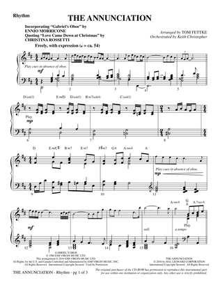 The Annunciation (incorporating Gabriel's Oboe) - Rhythm