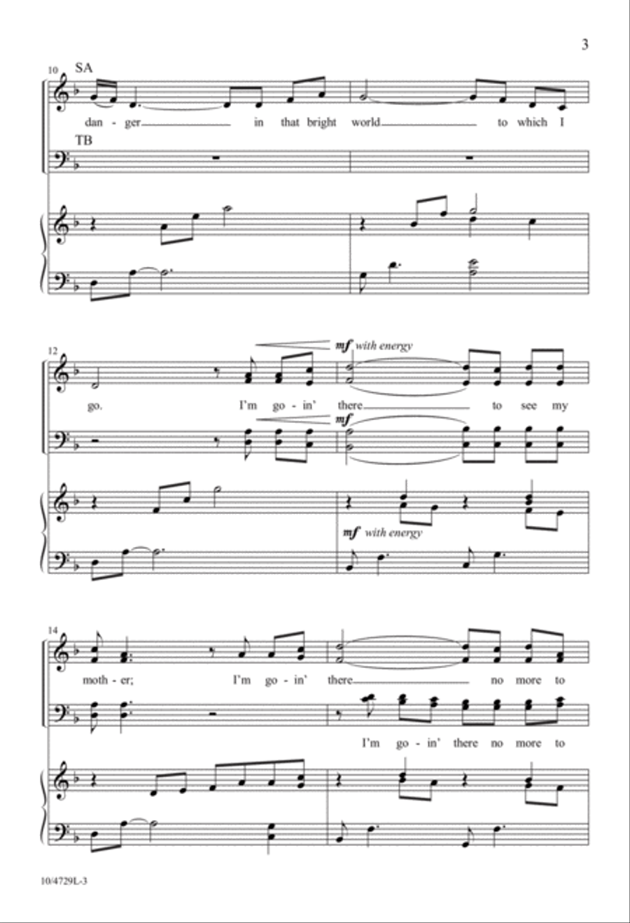 Poor Wayfaring Stranger 4-Part scores gallery preview page 3