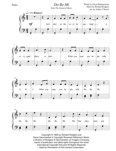 Do-Re-Mi by Richard Rodgers Choir - Digital Sheet Music