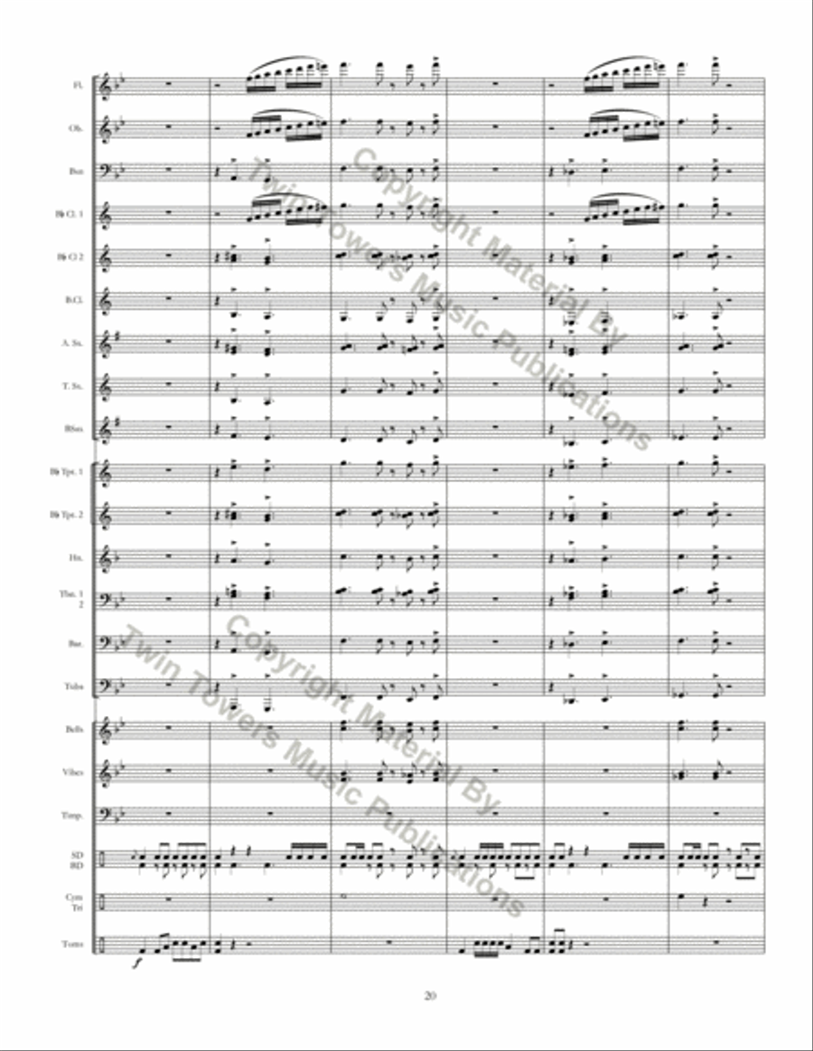 Ritmo Della Terra Concert Band scores gallery preview page 20