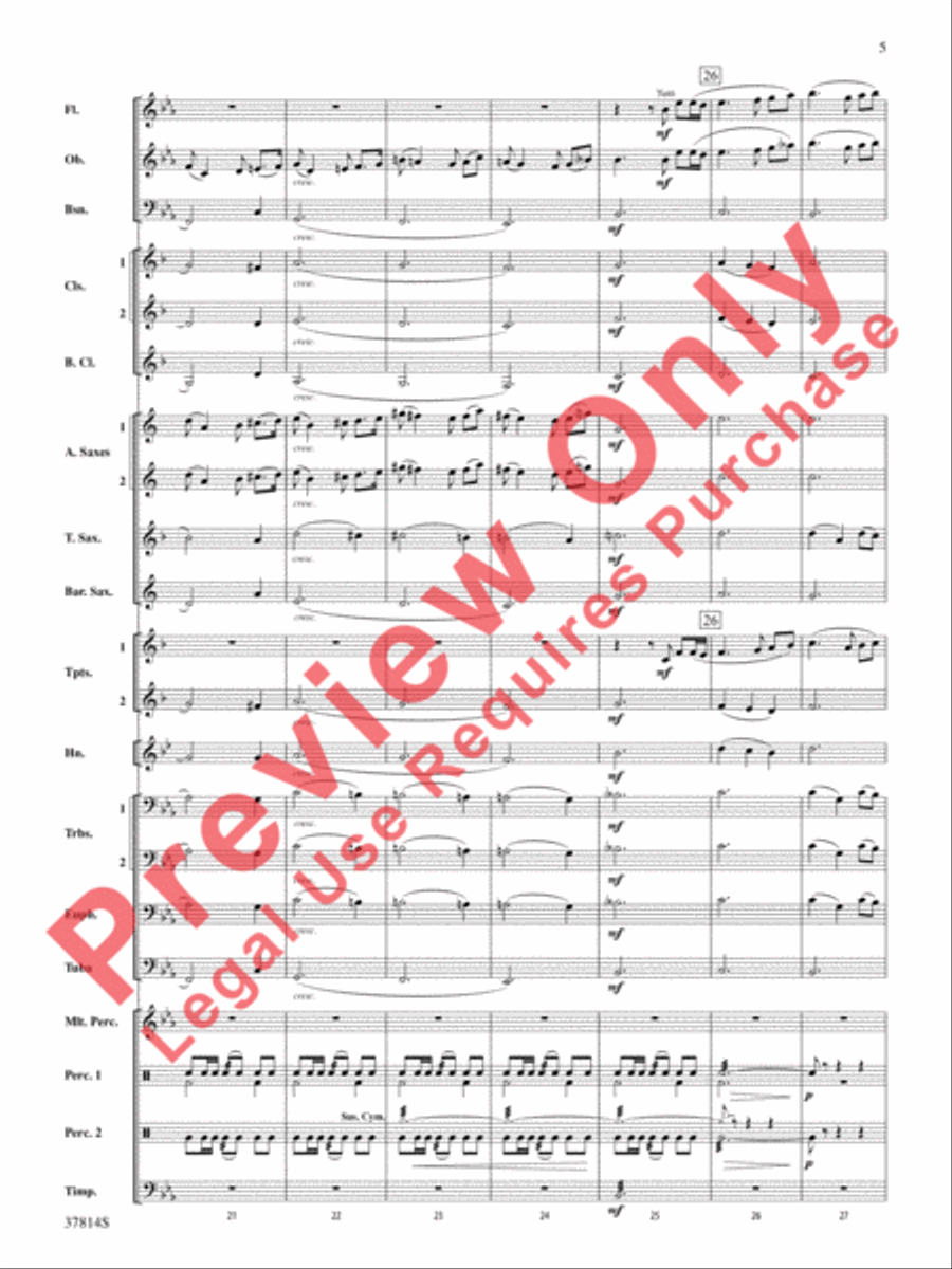Wexford Carol Concert Band scores gallery preview page 6