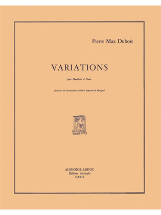 Book cover for Variations (oboe & Piano)