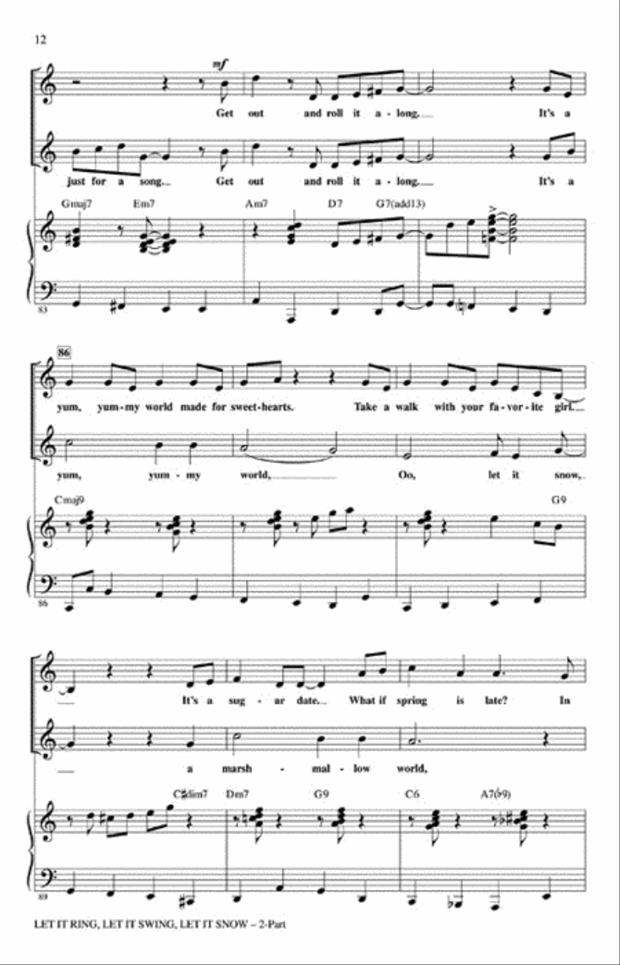 Let It Ring, Let It Swing, Let It Snow 2-Part scores gallery preview page 3
