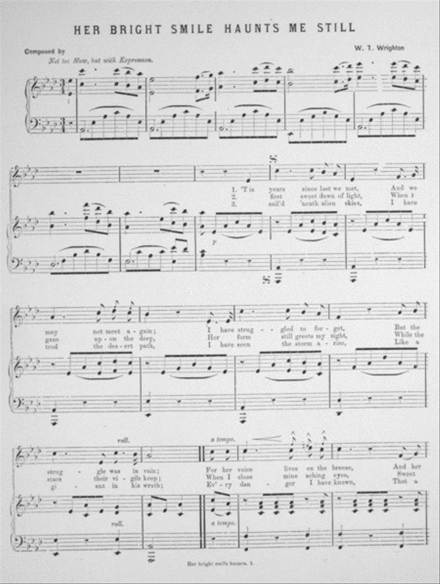 Her Bright Smile Haunts Me Still 4-Part scores gallery preview page 2