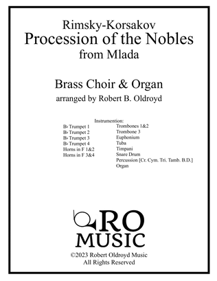 Procession of the Nobles for Brass Choir and Organ