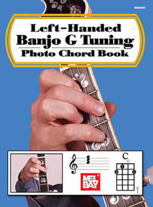 Book cover for Left-Handed Banjo G Tuning Photo Chord Book