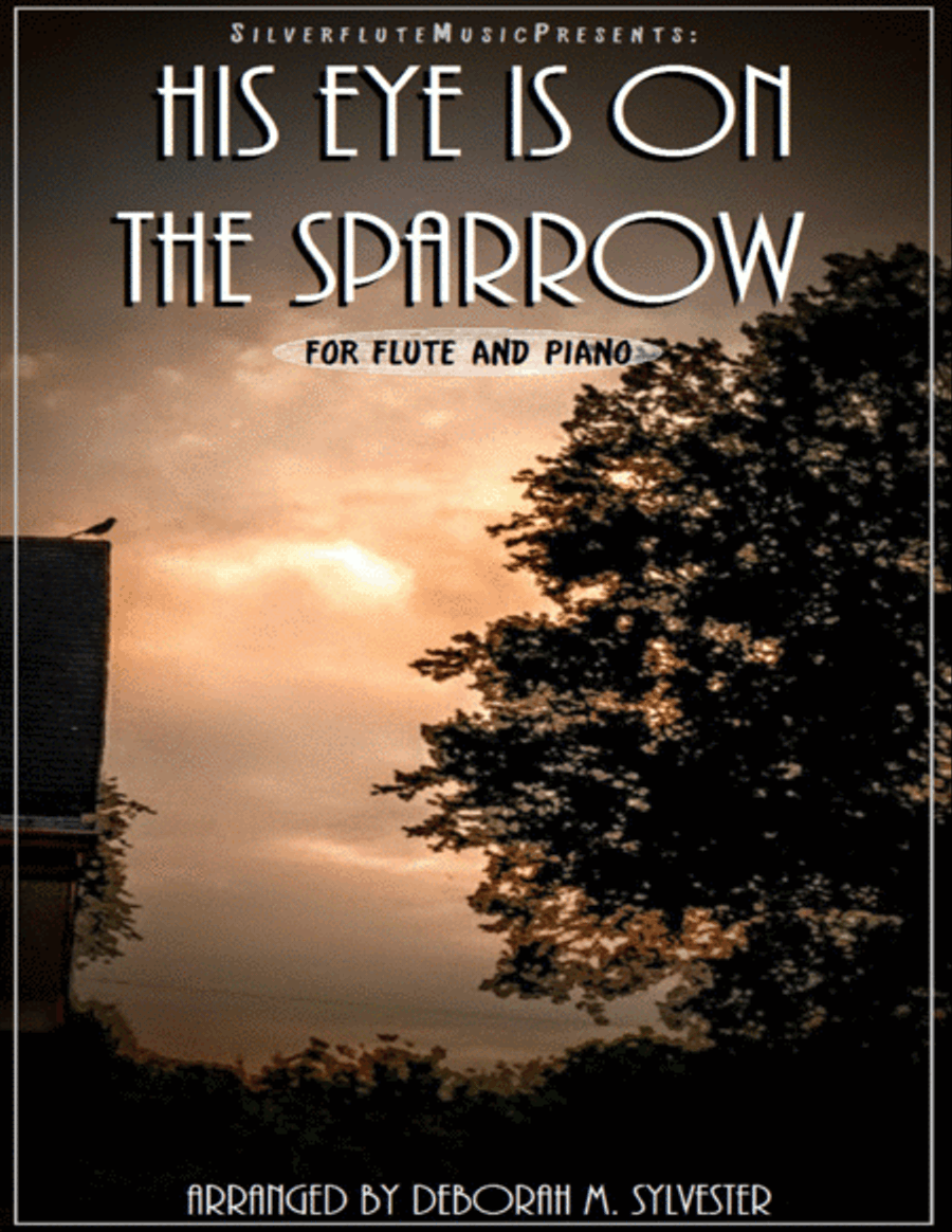 His Eye Is on the Sparrow Flute Solo scores gallery preview page 1