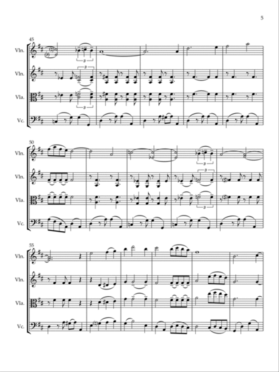 The Breeze And I The Breeze And I String Trio scores gallery preview page 6