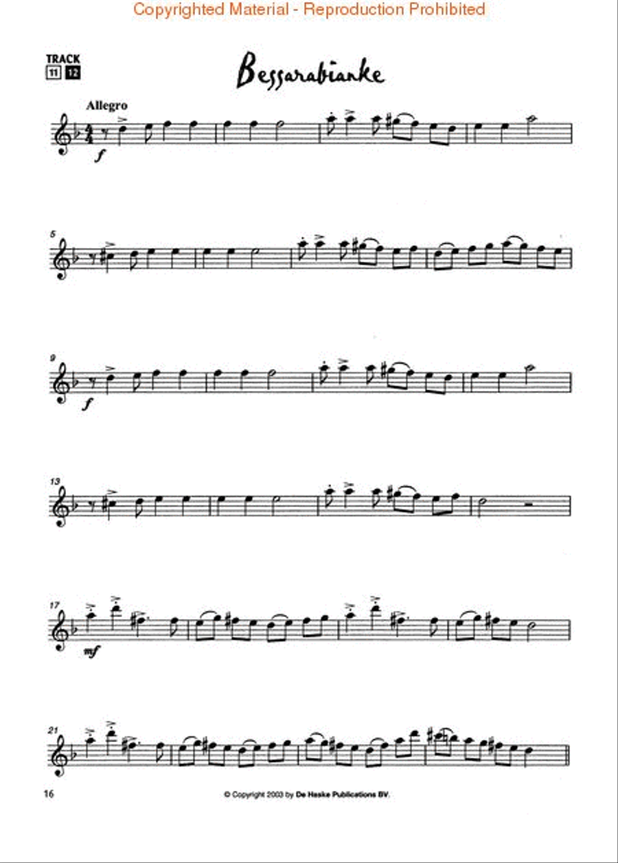 Play Klezmer! Play Klezmer! Alto Saxophone scores gallery preview page 4