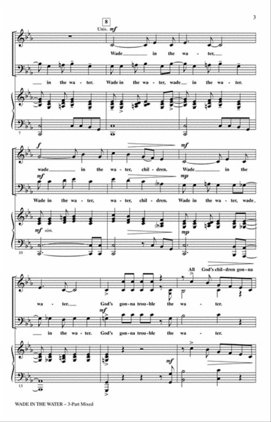 Wade in the Water 3-Part scores gallery preview page 3