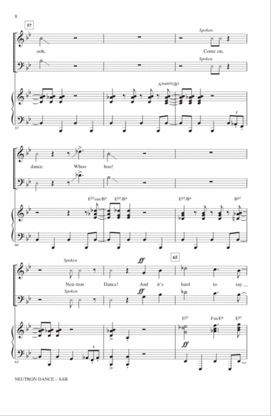 Neutron Dance 3-Part scores gallery preview page 7