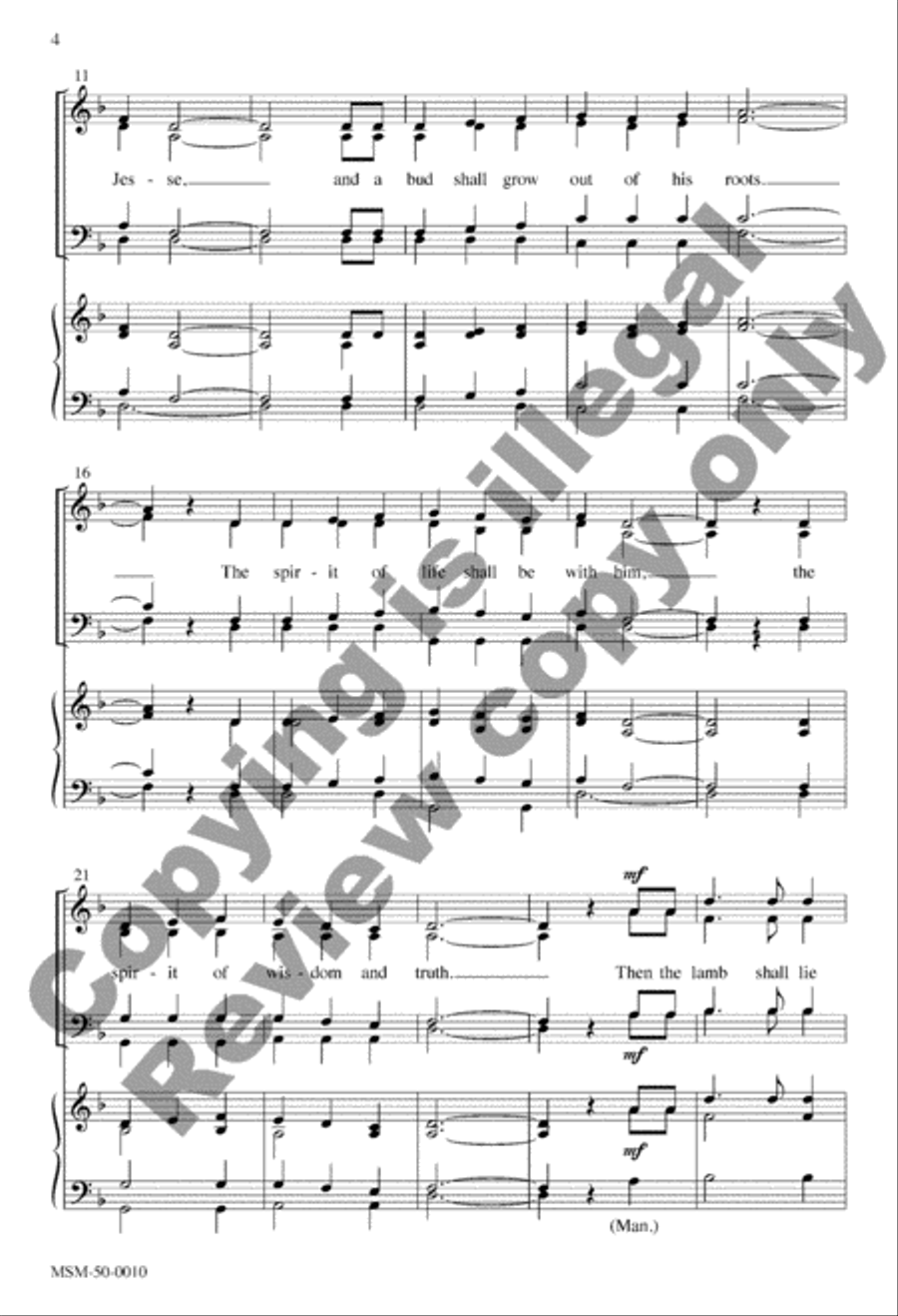 A Shoot Shall Come Forth 4-Part scores gallery preview page 3