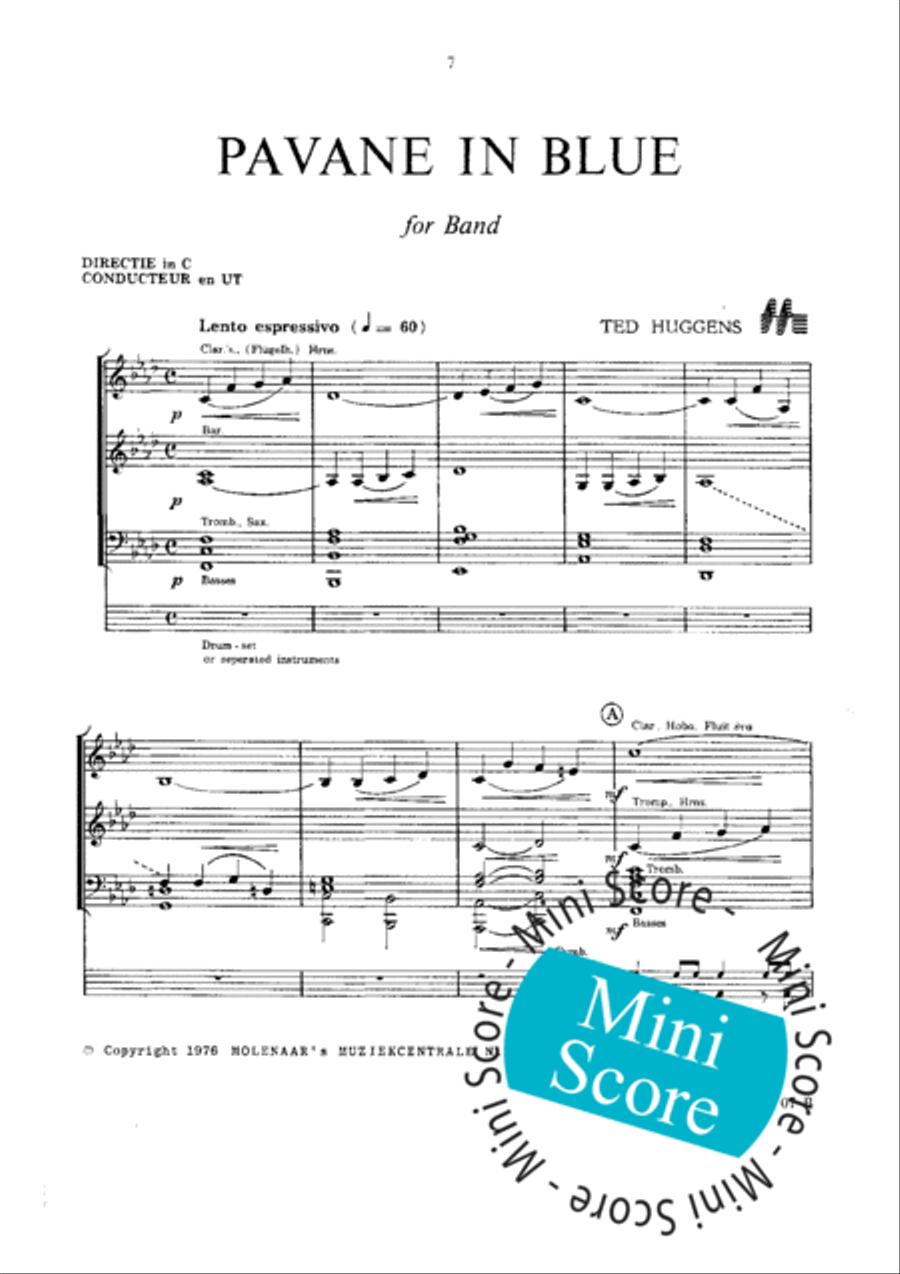 Fascinating Drums / Pavane In Blue Fanfare Band scores gallery preview page 31