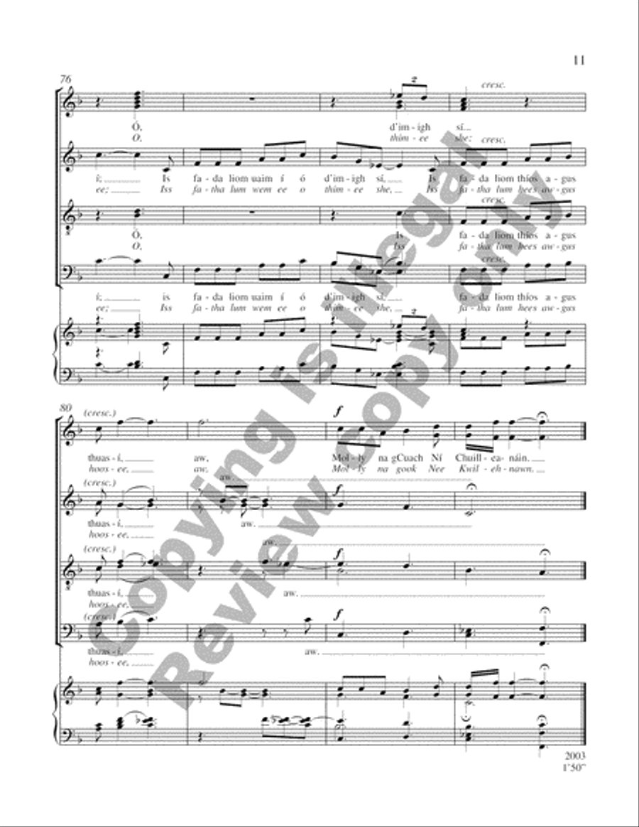 Molly na gCuach Ni Chuilleanain Divisi scores gallery preview page 7