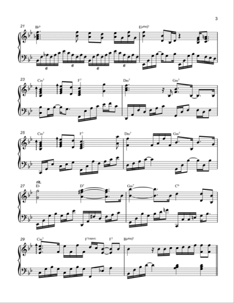 Through The Eyes Of Love Piano Solo scores gallery preview page 3