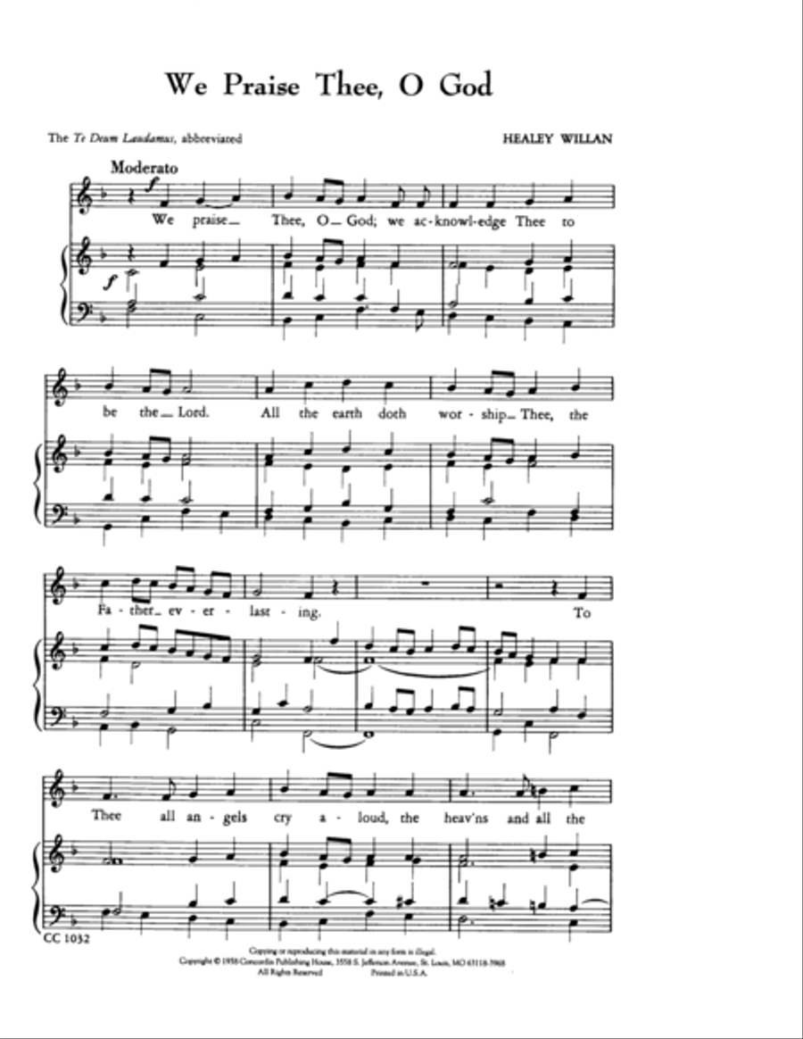 We Praise Thee, Part I We Praise Thee, Part I Unison Choir scores gallery preview page 7