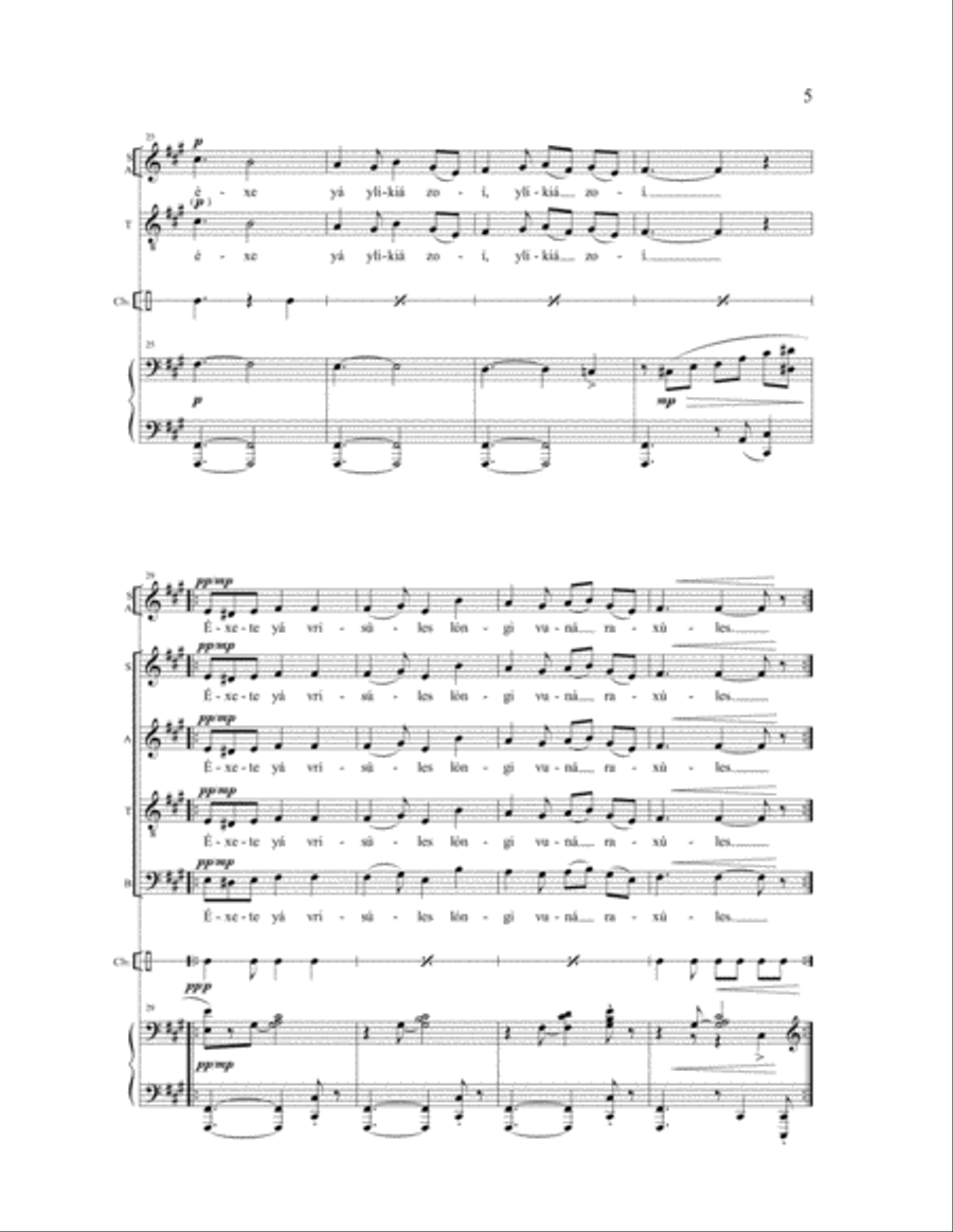 Dance of Zalongo 4-Part scores gallery preview page 4
