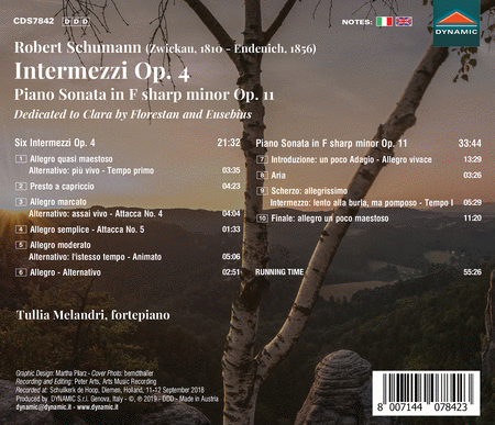 Schumann: Intermezzi, Op.4; Piano Sonata in F-Sharp Minor, Op.11