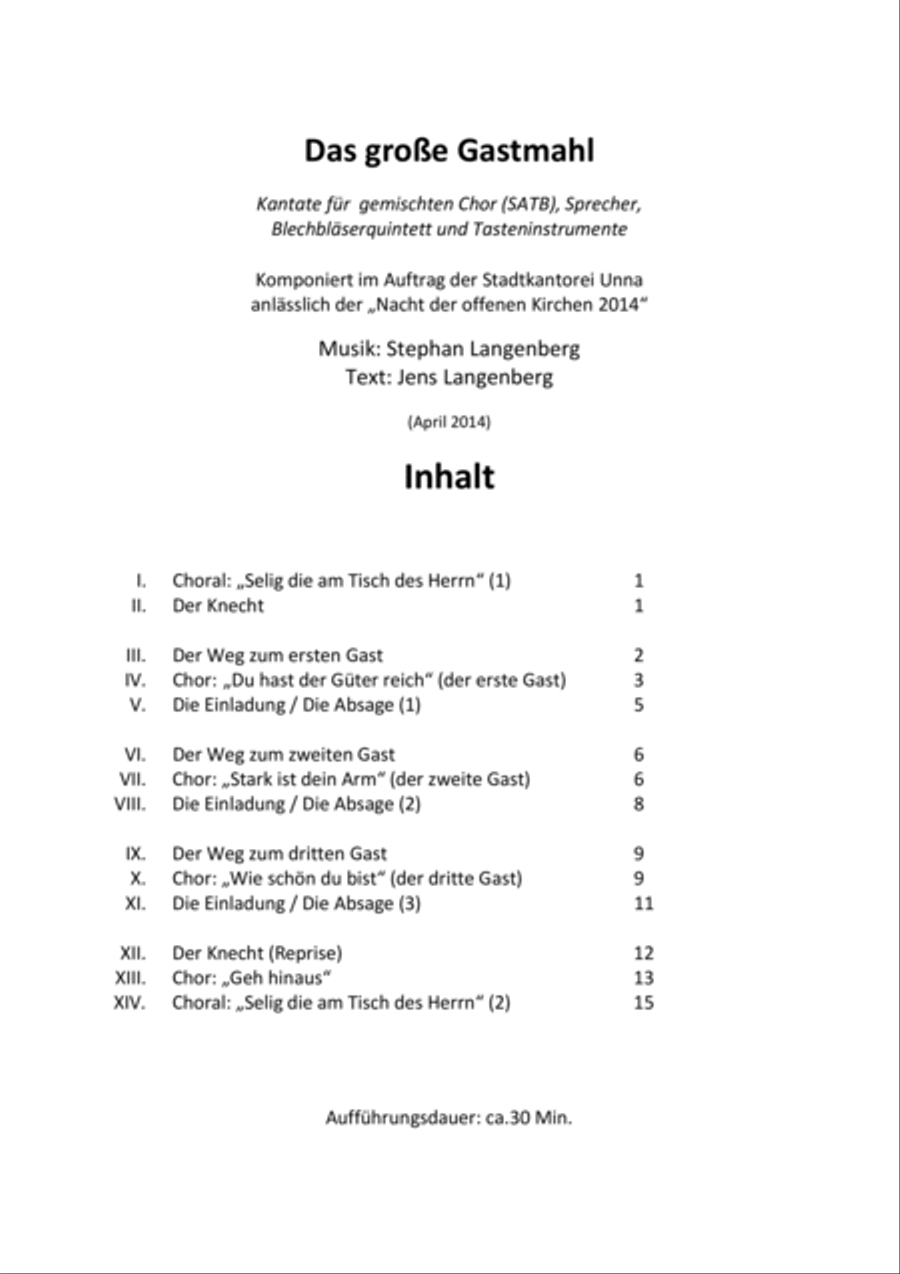 Das Große Gastmahl (Trompete 2) B-Flat Trumpet scores gallery preview page 2