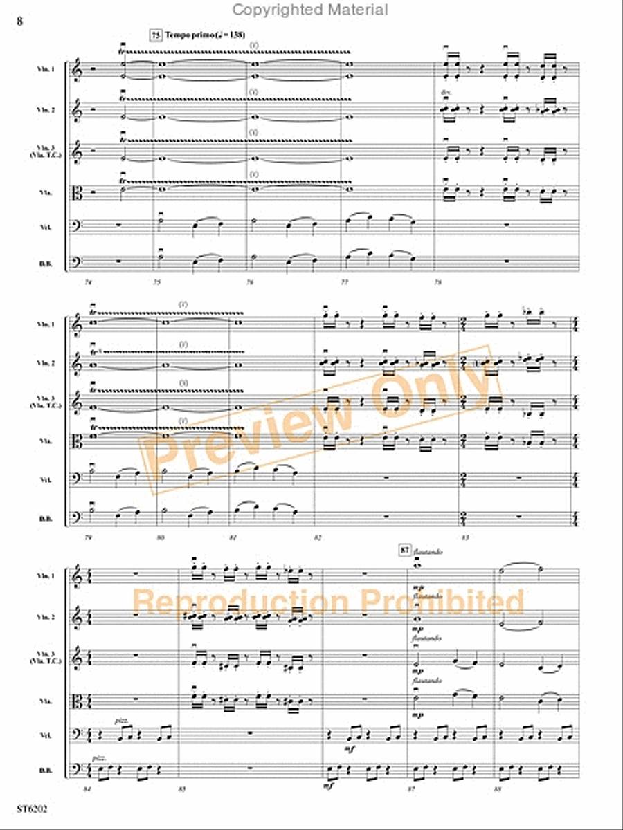 Ghost Carnival String Orchestra scores gallery preview page 7
