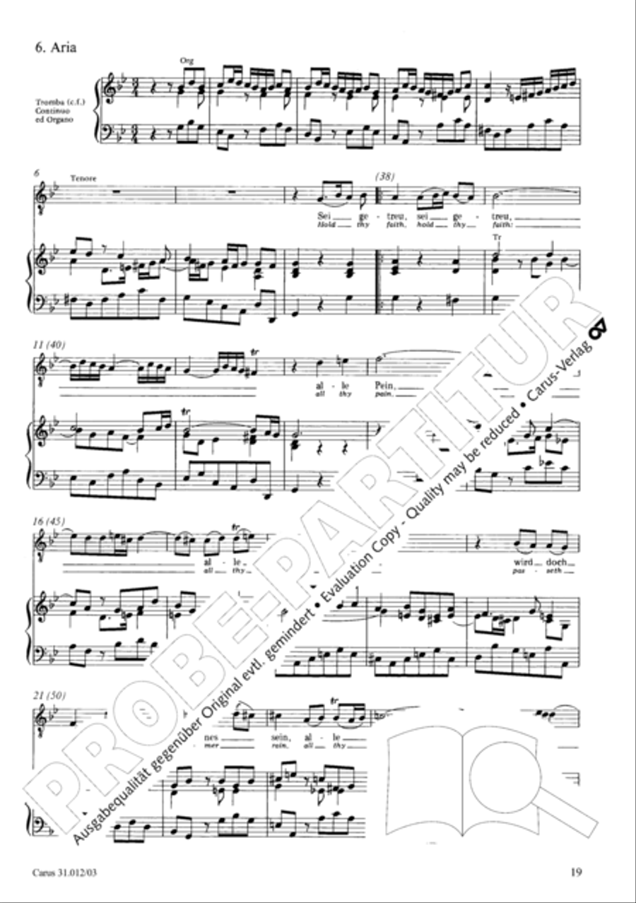 Weeping, crying, sorrow, sighing (Weinen, Klagen, Sorgen, Zagen) ATB scores gallery preview page 20