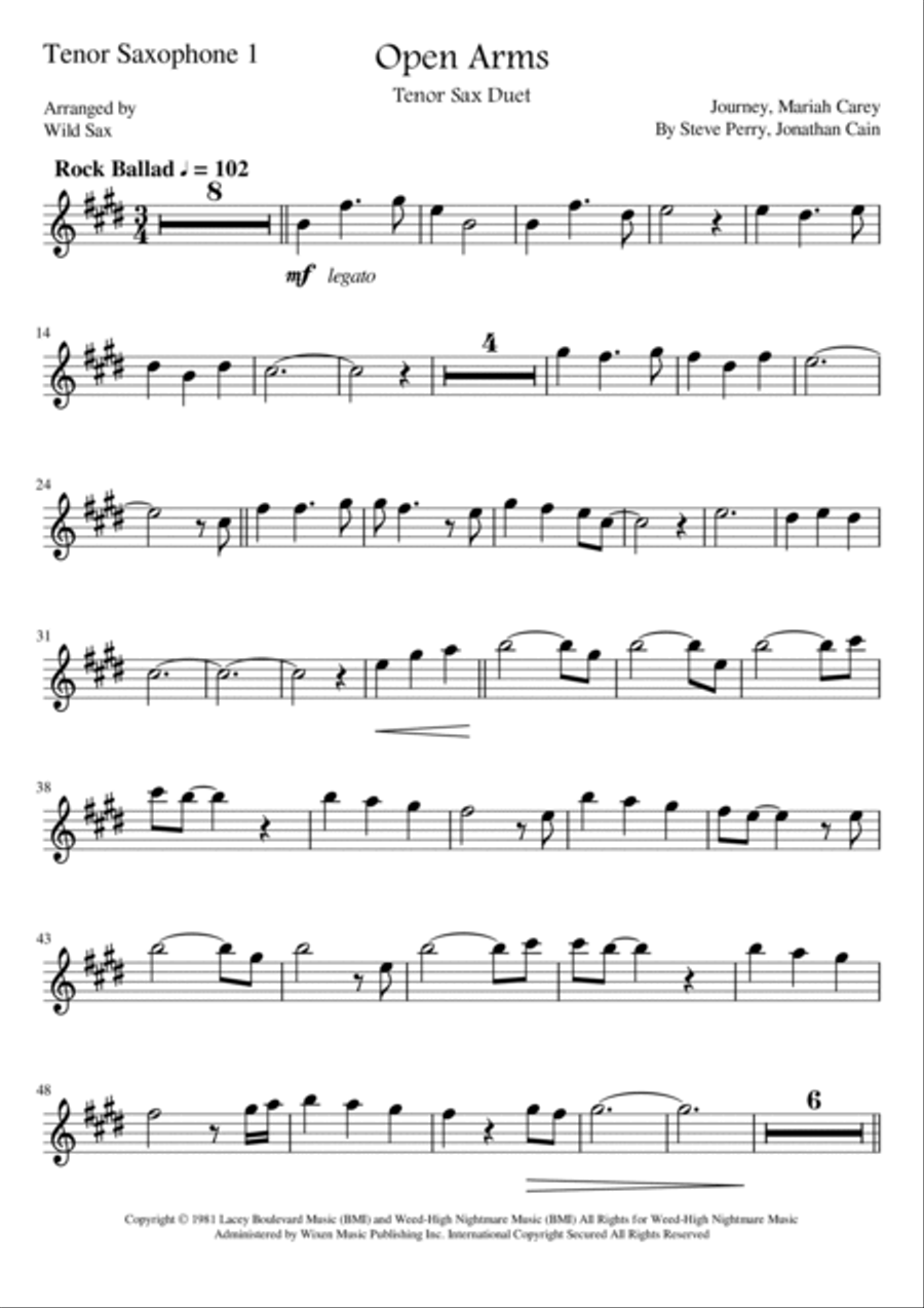 Open Arms Woodwind Duet scores gallery preview page 4
