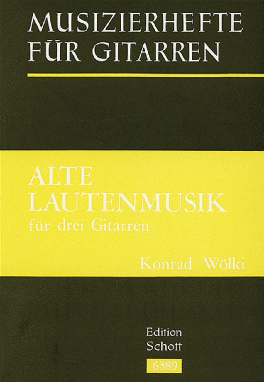 Alte Lautenmusik Guitar Ensemble scores gallery preview page 1