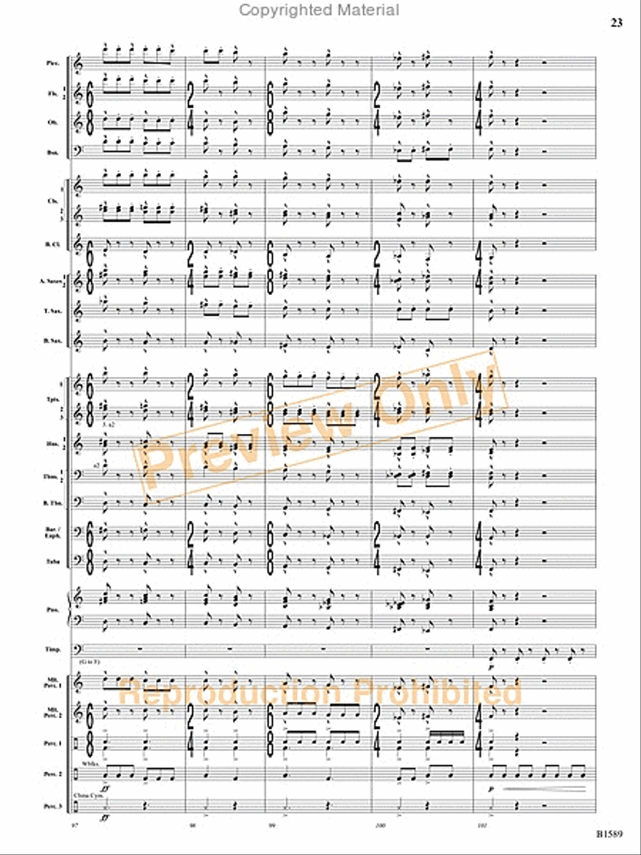 Pulse Concert Band scores gallery preview page 24