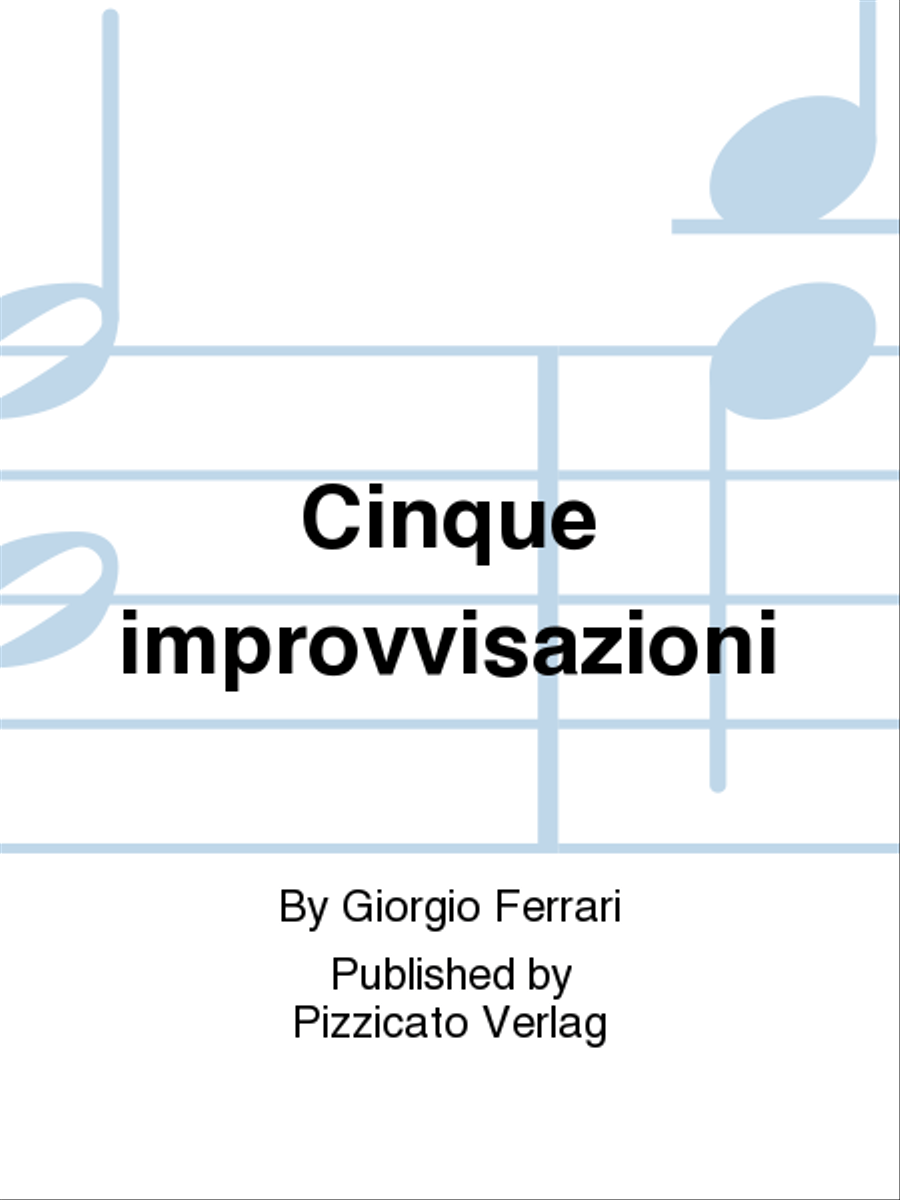 Cinque improvvisazioni Cinque improvvisazioni School and Community scores gallery preview page 1