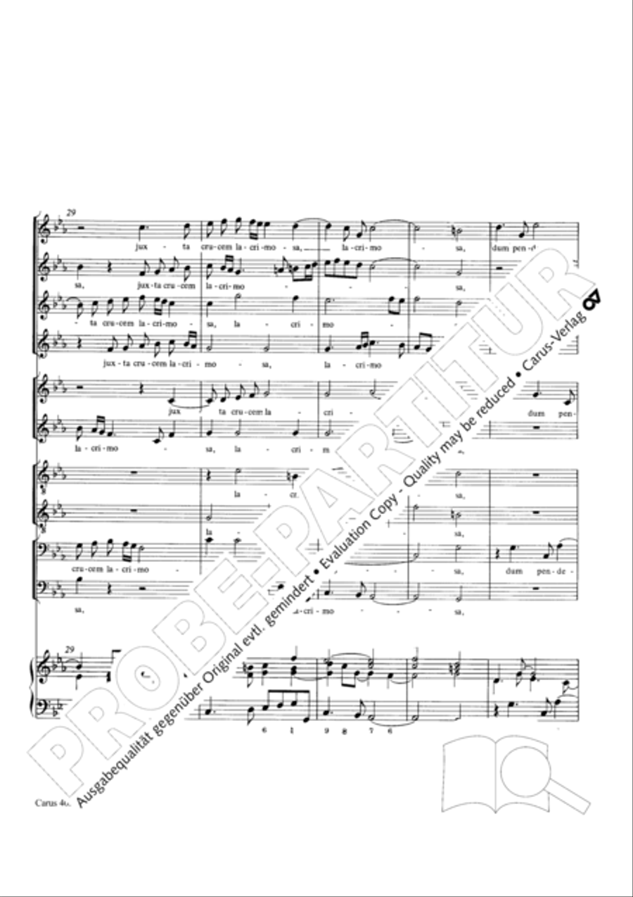 Stabat mater Choir scores gallery preview page 17