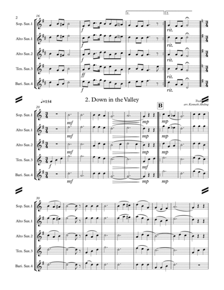 Americana Barbershop Quartet Collection (for Saxophone Quartet SATB or AATB) image number null